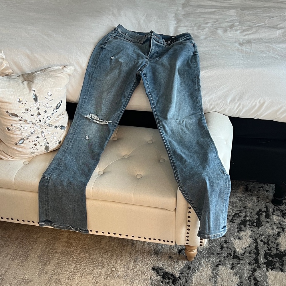 Express size 10R Skyscraper Mid Rise Hyper Stretch with back slits